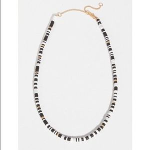 NWT Madewell Market Bead Black & White Necklace